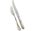 Carving fork in silver lated and gilding - Ercuis